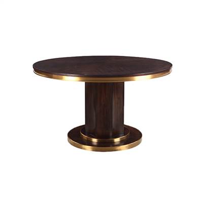 dark wood dining table