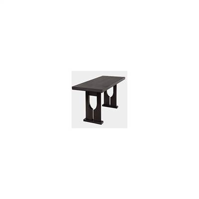 dark wood dining table