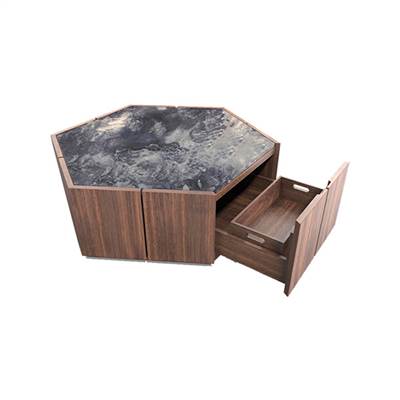 mid century marble coffee table