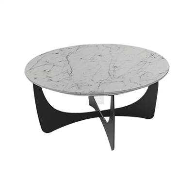 round white marble coffee table