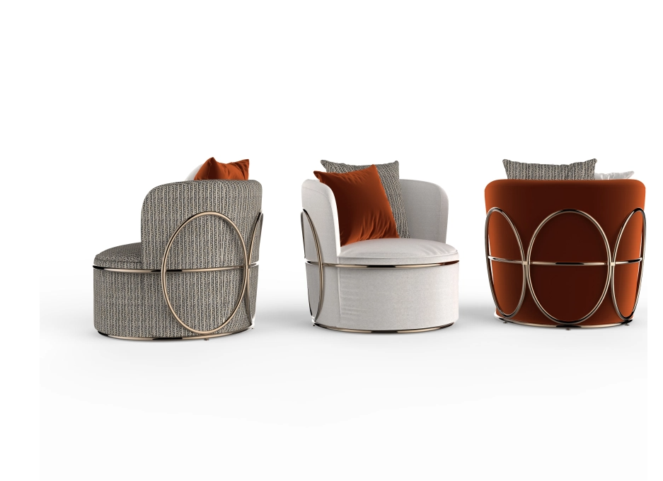 Trussardi Casa Oval armchairs